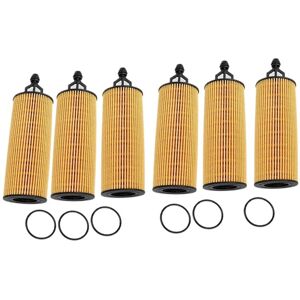 TLILY 6Pcs Oil Filter for Jeep Grand Cherokee WK2 2010 -2019 / Wrangler 2014-2017 3604CC Engine 68191349AA 68191349AC