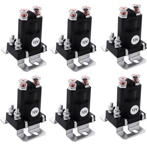 TLILY 6X Dual Battery Isolator Relay Start On/Off 4 Pin 500A 12V for Car Power Switch