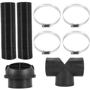 Tlily - 75mm Car Auto Heater Pipe Duct t Piece Warm Air Outlet Vent Hose Clips Set For Parking Heater Webasto Eberspacher