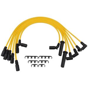 TLILY 7pcs 8MM car spark plug ignition wire kit spark plug wiring harness for Cadillac Chevrolet GMC V8 5.7L