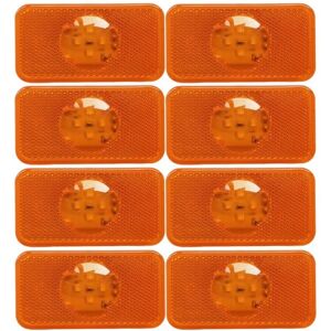 TLILY 8 Pcs 24V Led Side Marker Truck Signal Lights for Fm Fl Amber Part Number 20789440 Accessories