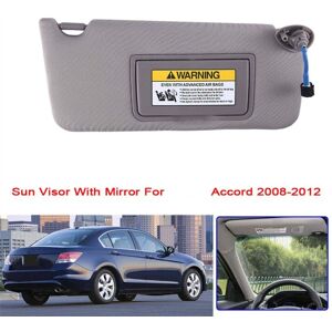 Tlily - 83280-TA5-A51ZA Car Right Passenger Side Sun Visor with Mirror for Honda Accord 2008-2012 83280TA5A51ZA