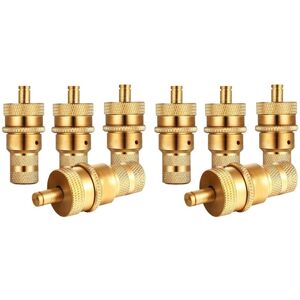 Tlily - 8Pcs Offroad Brass Tire Venting Machine s Kit Automatic 6-30Psi Tyre Tire Pressure Relief Valve Deflators Bleeder Valve