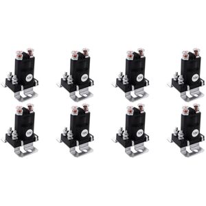 Tlily - 8X Dual Battery Isolator Relay Start On/Off 4 Pin 500A 12V for Car Power Switch