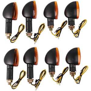 TLILY 8X Universal 12V Motorcycle Turn Signal Light Rear Halogen Indicator