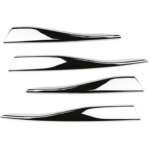 Tlily - abs Chrome Front Bumper Lower Grille Frame Fog Light Cover Trim for-VW Golf 8 MK8 Accessories 2020 2021