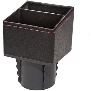 ALWAYSH Car Gap Storage Box, Car Seat Gap Organizer, Multifunctional Storage Gap Organizer, Storage Box, Water Cup Holder for Cell Phone, Keys, Change (Black