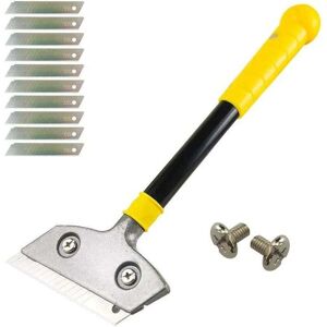 Shining House - AlwaysH Hob Scraper with 10 Metal Blades, Heavy Duty Scraper, Universal Scraper for Glass, Ceramic, Induction Hob, Car, Mirror,