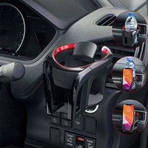 Alwaysh - Universal Removable Cup/Bottle Holder with Adjustable Mount for Car Air Vent,Fits Diameters Less Than 7.5cm