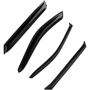 MAXPEEDINGRODS Black Wind Deflectors Guards for Skoda Fabia MK2 07-14 Outside Mount Rain