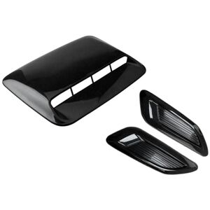 Tlily - Car Air Flow Intake Hood Scoop Vent Bonnet Decor Cover Center Side Outlet Auto Exterior Accessories Universal b