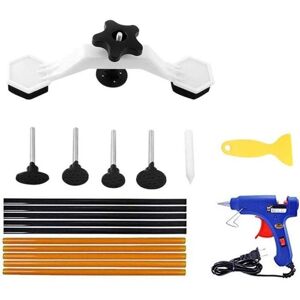 ZVD Car Body Repair Kit, Paintless Dent Repair Kit with Glue Gun, 10 Glue Sticks (7 x 270mm), Glue Puller, Glue Scoop, Repair Tools