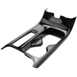 Tlily - Car Bright Black Console Water Cup Holder and Rear usb Charger Port Protective Cover for Honda hrv hr-v Vezel 2021 2022