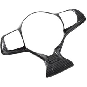 Tlily - Car Carbon Fiber Abs Steering Wheel Decoration Cover Trim Frame Sticker for Byd Yuan Plus Atto3 2022-2023