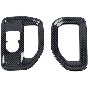 Tlily - Car Carbon Fiber Dashboard Side Air Vent Housing Outlet Frame Cover Trim for Chevrolet Silverado 2019 2020 2021 2022 a