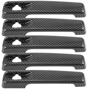 Tlily - Car Carbon Fiber Exterior Door Handle Trim Cover For Mercedes Benz g Class W463 W464 G65 G55 G63 G500 G550 2009-2019
