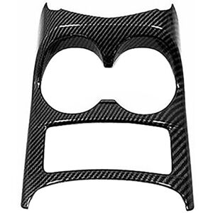 Tlily - Car Carbon Fiber Front Seat Center Control Water Bottle Cup Holder Cover Trim for J11 2014-2020