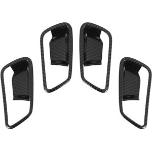 TLILY Car Carbon Fiber Inner Door Handle Cover for 2022 Morning Picanto Bowl Trim Frame Sticker