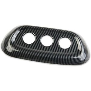 Tlily - Car Carbon Fiber Roof Rear Air Conditioner Ajustment Knob Decor Frame Cover Trim Fit for Dodge Durango 2014-2022