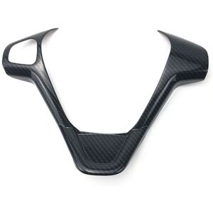 Tlily - Car Carbon Fiber Steering Wheel Panel Cover Trim Frame Sticker for Fiesta MK7 2009-2017 2012-2017