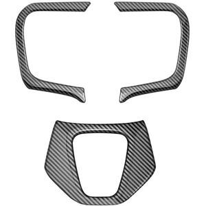 Tlily - Car Carbon Fiber Steering Wheel Trim Frame Cover Sticker Inner Accessories for Alphard 40 Series 2023+ lhd