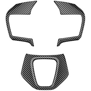 Tlily - Car Carbon Fiber Steering Wheel Trim Frame Cover Sticker Inner Accessories For Alphard 40 Series 2023+ rhd