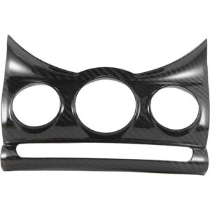 TLILY Car Center Console Trim Cover Dashboad Air Conditioning Knob Panel for F55 F56 Carbon Fiber