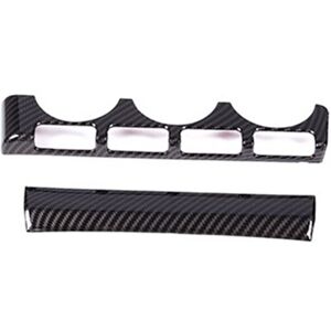 Tlily - Car Central Control Air Conditioning Mode Button Decorative Panel Sticker for Toyota 86 for Subaru brz 2022(Carbon )