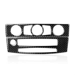 Tlily - Car Central control cd Panel Cover Carbon Fiber Sticker Trim Decals For -bmw 5 Series E60 2008 2009 2010 Accessories