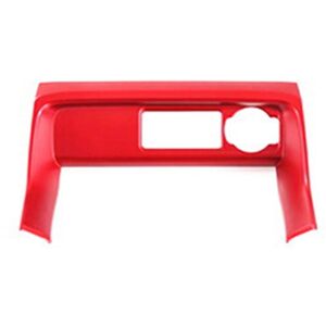 Tlily - Car Central Control Cigar Lighter Panel Cover Trim Decorative Sticker Accessories For 11Th Gen Honda Civic 2022 Red