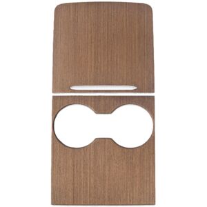 Tlily - Car Central Control Panel Protective for Tesla Model 3/Model y Wood Grain abs Patch,Auto interior Accessories