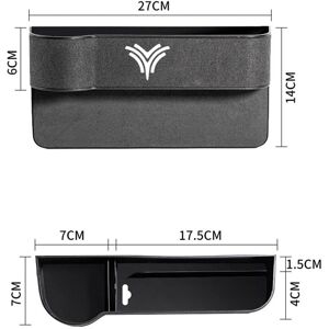 Tlily - Car Central Control Side Storage Box Multi-Function Mobile Phone Tray Interior Accessories for neta s v u 2022 Blue