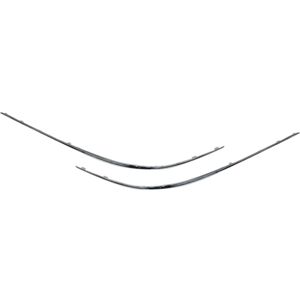 Tlily - Car Chrome Front Left Right Bumper Lower Cover Trim Strip Replacement for clk Class W209 2002-2009