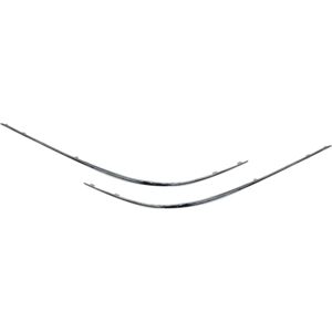 Tlily - Car Chrome Front Left Right Bumper Lower Cover Trim Strip Replacement for clk Class W209 2002-2009