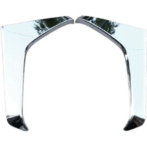 Tlily - Car Chrome Silver Rear Window Side Spoiler Canards Splitter For Subaru Forester 2019-2022 Windshield Trim Sticker