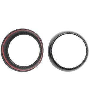 Tlily - Car Dashboard Side Air Vent Decoration Ring Cover Trim Sticker Styling Carbon Fiber Style for F55 F56 F57