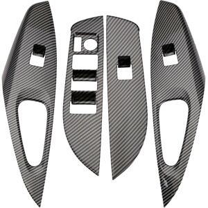 TLILY Car Door Armrest Window Glass Lift Button Control Switch Panel Cover for 2019-2022 RHD