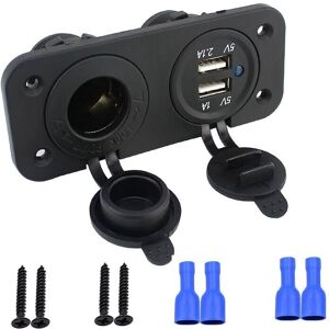 Car Dual usb Cigarette Lighter Socket 12V Charger Splitter Power Supply Ymyny