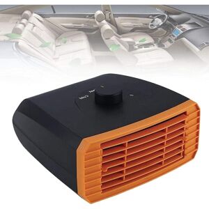 Memkey - Car Flatbed Heater, Electric Fan Defroster, Cigarette Lighter Plug with 1.2m Cable for Car, Truck, Van (Size: Orange 24V)