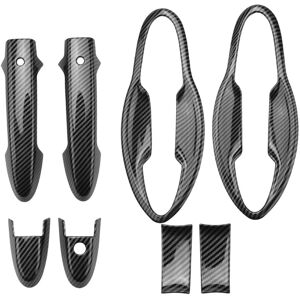 TLILY Car Front Door Handles Cover Trim Carbon Fiber Door Handle Bowl For Honda HRV HR-V Vezel 2014-2017 Car Exterior Styling