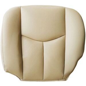 TLILY Car Front Driver Side pu Leather Seat Cushion Bottom Seat Cover For Cadillac Escalade 2003-2006 beige