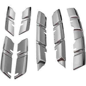 Tlily - Car Front Grille Cover Trim Molding Chrome Abs Protector Sticker for Kadjar 2015 2016 2017