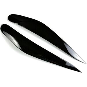 Tlily - Car Headlight Eyebrows Trim Cover for 7 Series F01 F02 2009-2014 Head Light Lamp Eyelid Resin Decorative Stickers