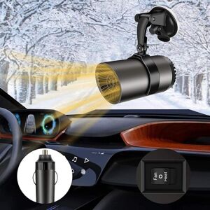 Cyslmuk - Car Heater, 12V Portable Car Heater, Car Windshield Defroster with Suction Cup Mount
