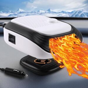 CYSLMUK Car Heater, 2 in 1 Car Defroster, Fast Heating or Cooling Fan, 360 Degree Rotation