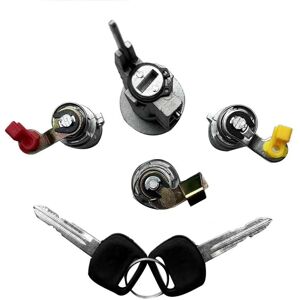 Tlily - Car Ignition Door Locks & Gas Lock with 2 Keys Cylinder Set for Toyota Pickup Truck 1988 - 1997 69005-35130 69058-60041