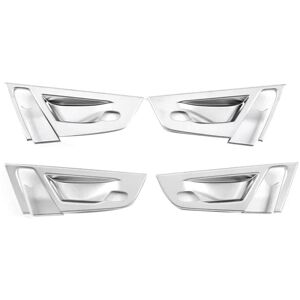 TLILY Car Inner Door Bowl Decoration Cover Protect Trim Sticker For-BMW X3 E83 2003-2010 Interior Accessories Silver