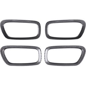 TLILY Car Interior Carbon Fiber Door Handle Frame Cover Trim Accessories For Honda HRV HR-V Vezel 2021 2022