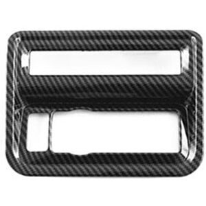 Tlily - Car Interior Carbon Fiber Headlight Adjustment Switch Decoration Cover Trim for Ford F150 2022 2023