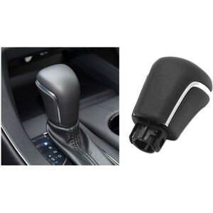 Tlily - Car Leather Gear Shift Konb For Toyota Corolla Levin Camry XV70 v70 Avalon 2018 2019 2020 Gear Shifter Head Ball Black